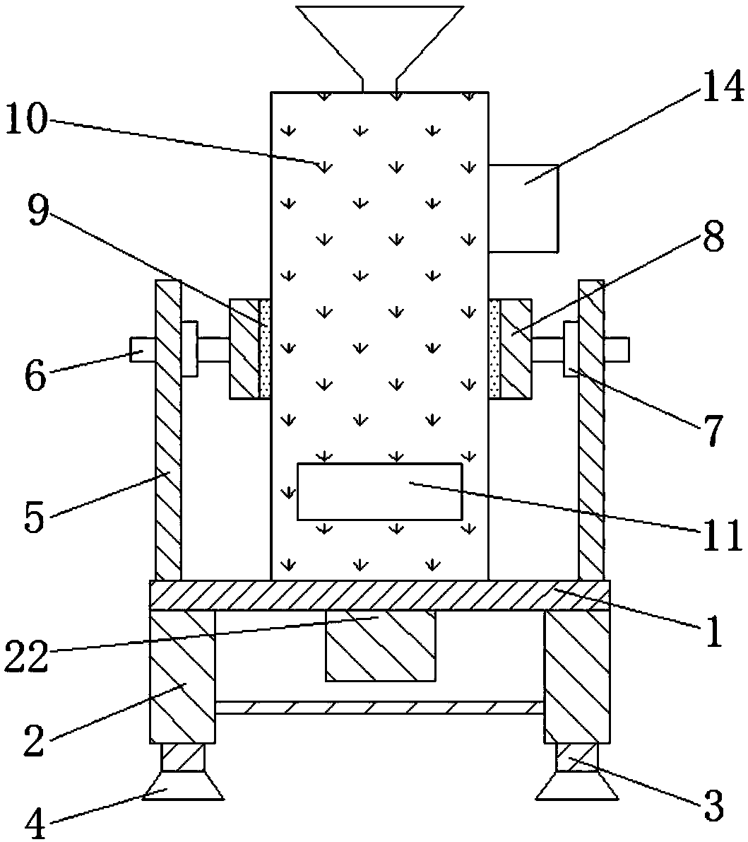 Efficient wheat milling device for production of agricultural and sideline products
