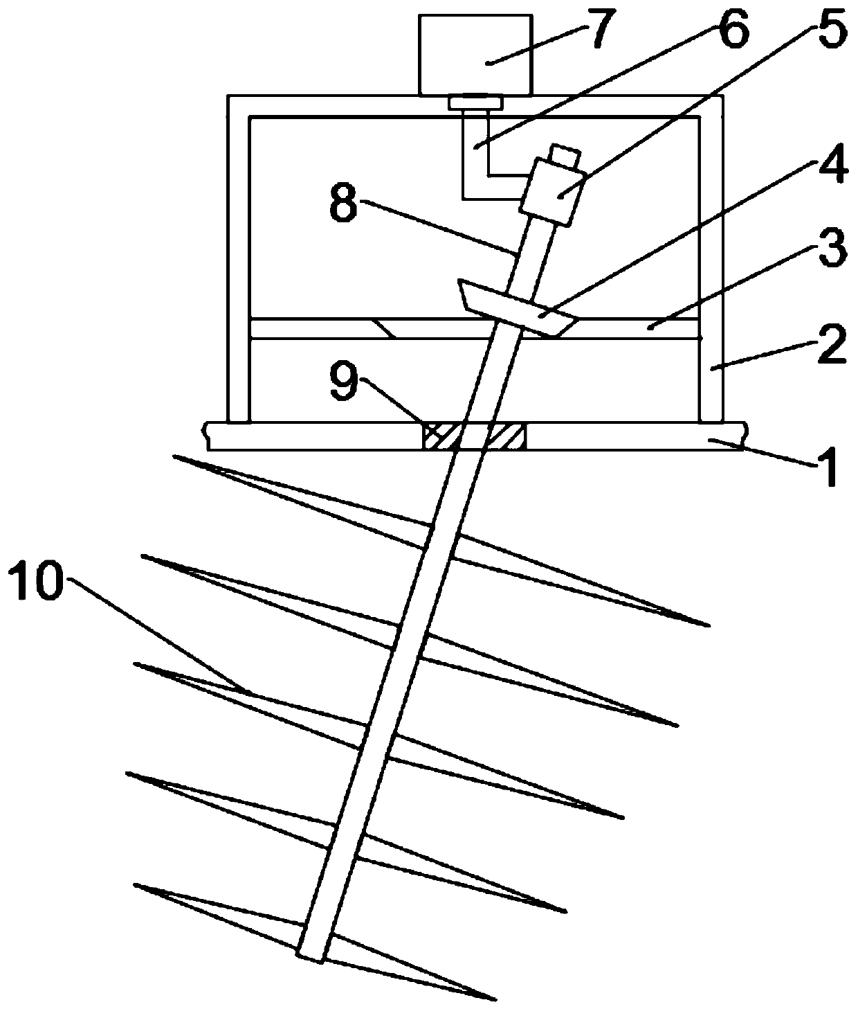 Chemical raw material smashing mechanism and smashing and screening device