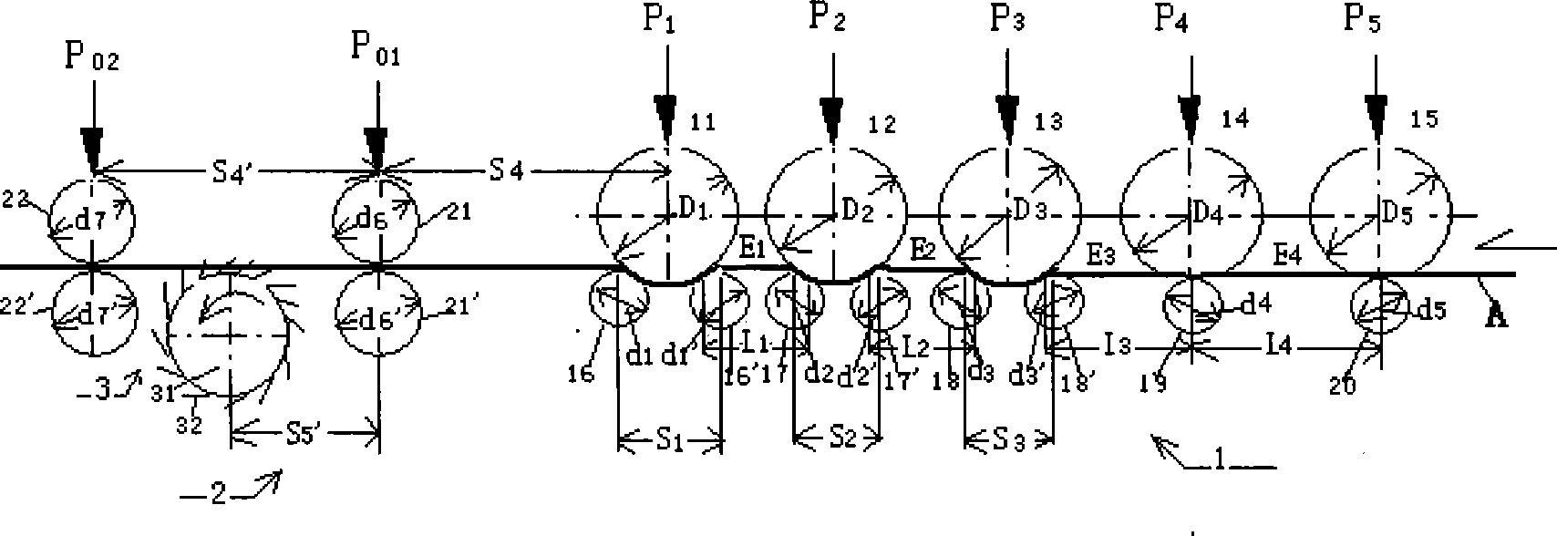 Prepositive pin roller-roller mixed ramie stretch-breaking apparatus