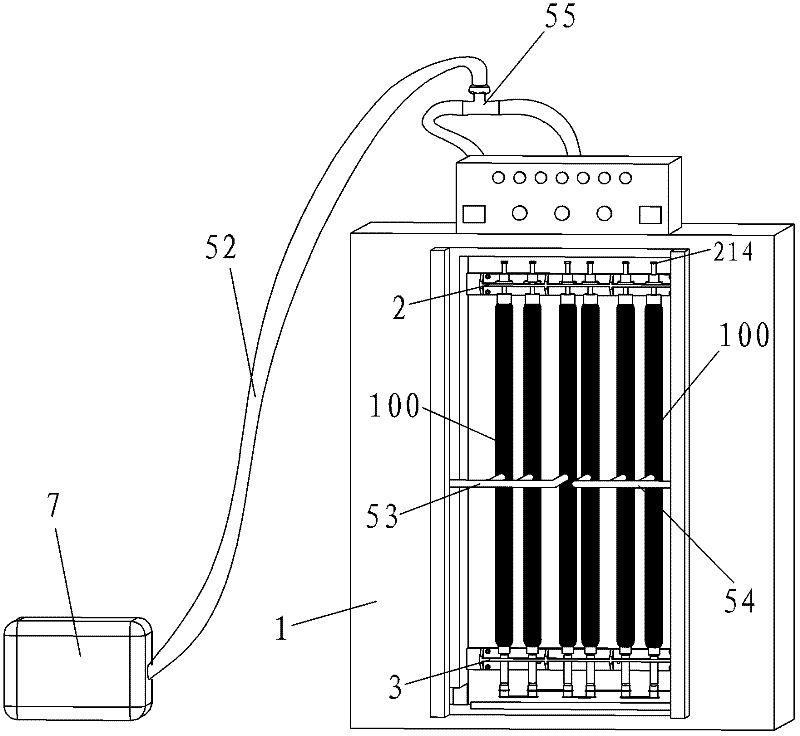 Full-automatic filter element flushing machine