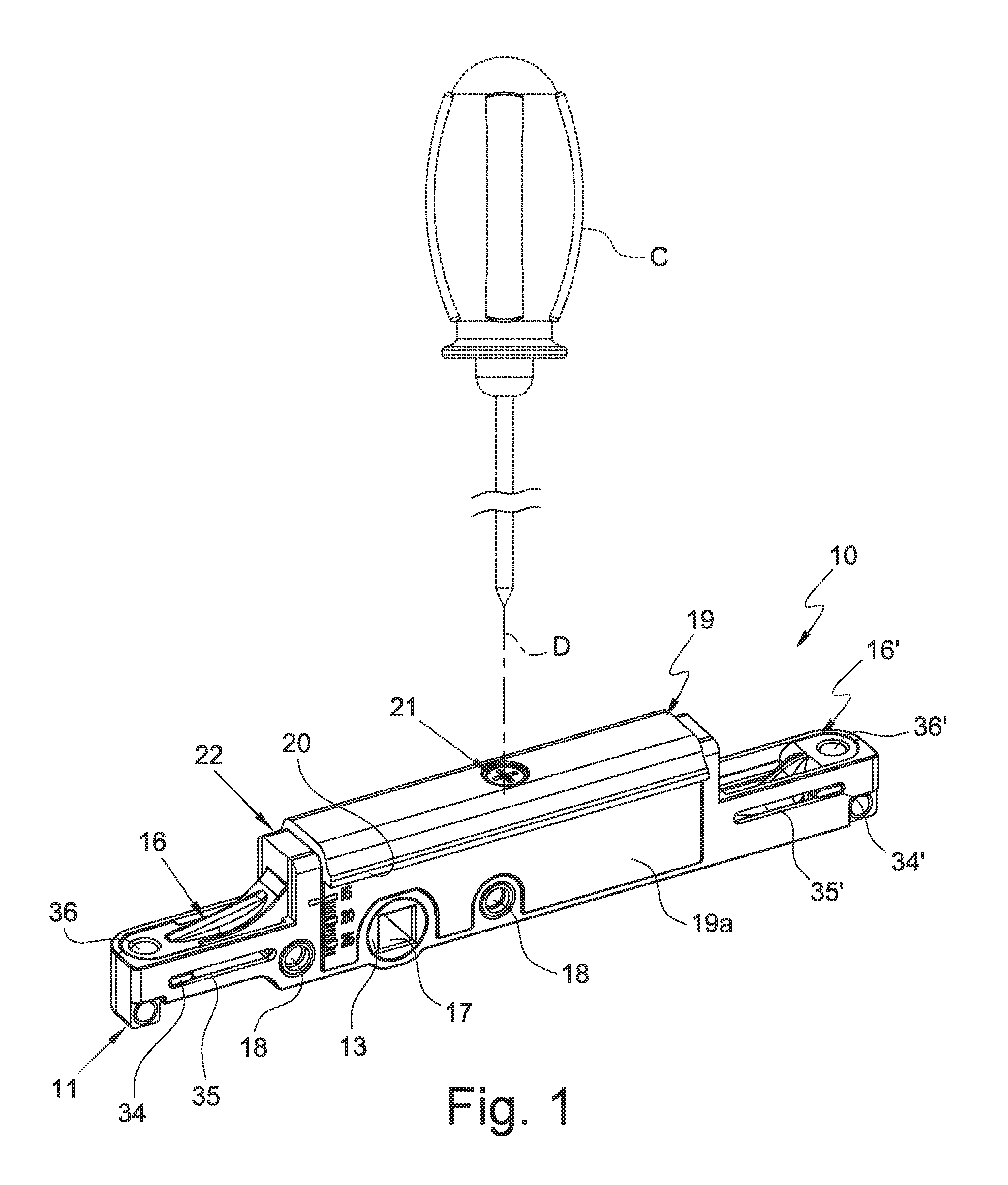 Device for moving members for operating or for closing a window or door frame