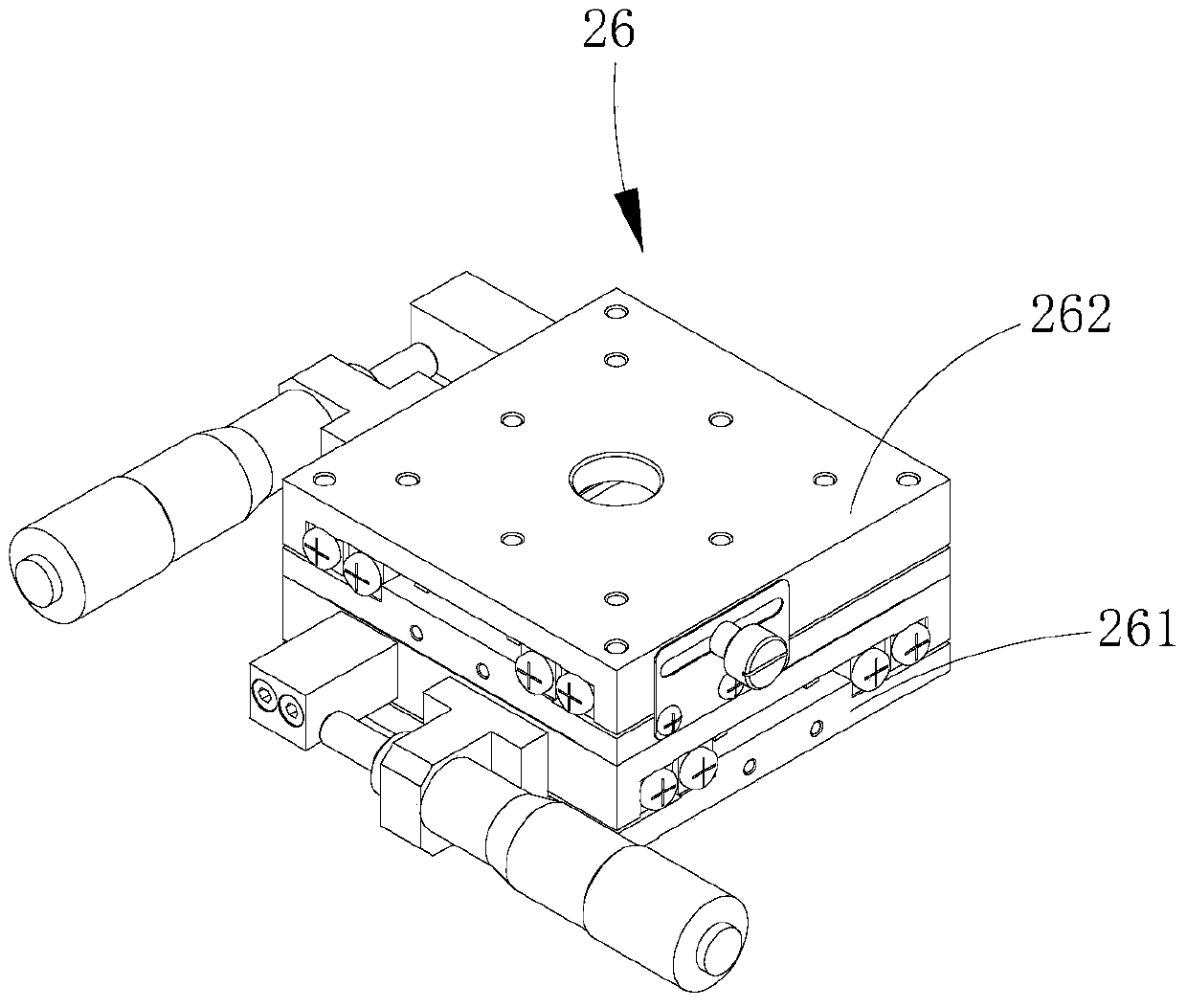 Testing equipment for testing the performance of laser diodes