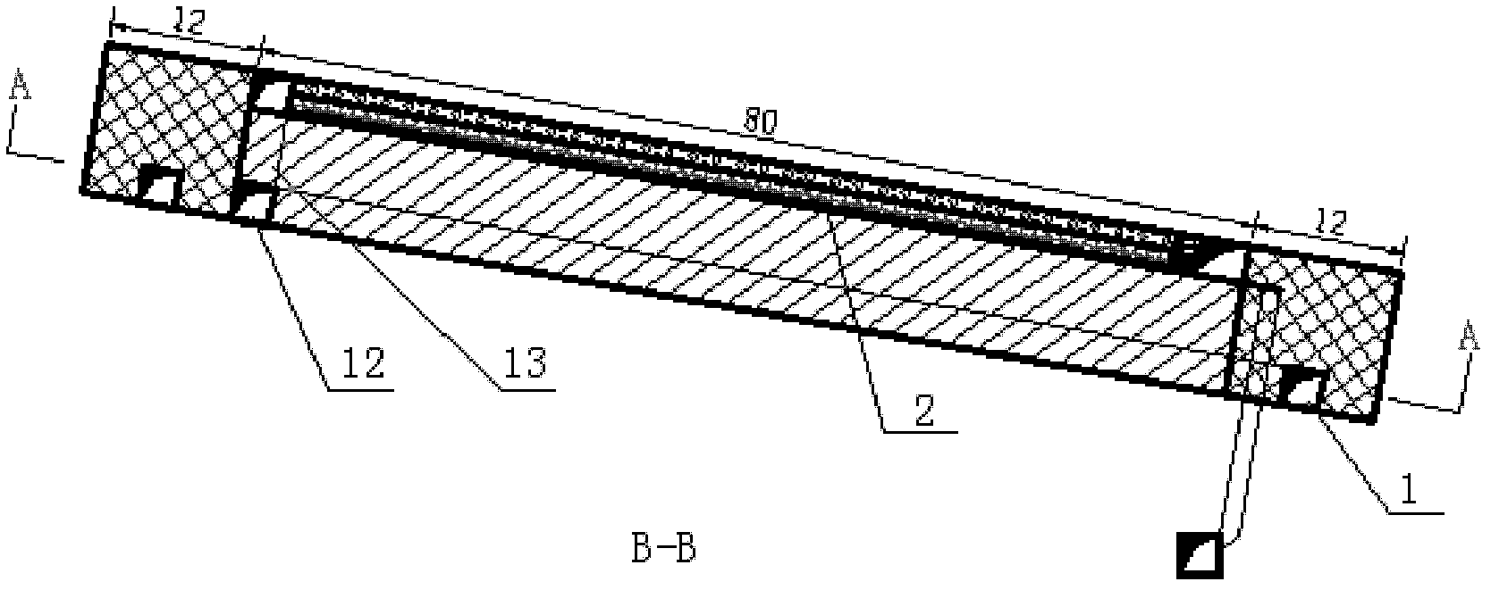 Roof regeneration medium-length hole ore blast backfill mining method