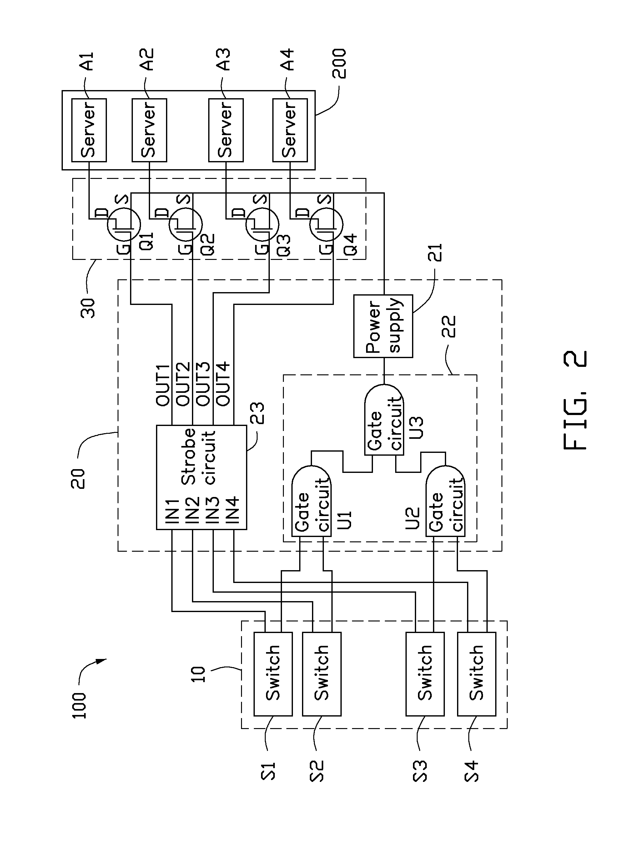 Power supply device for computer systems