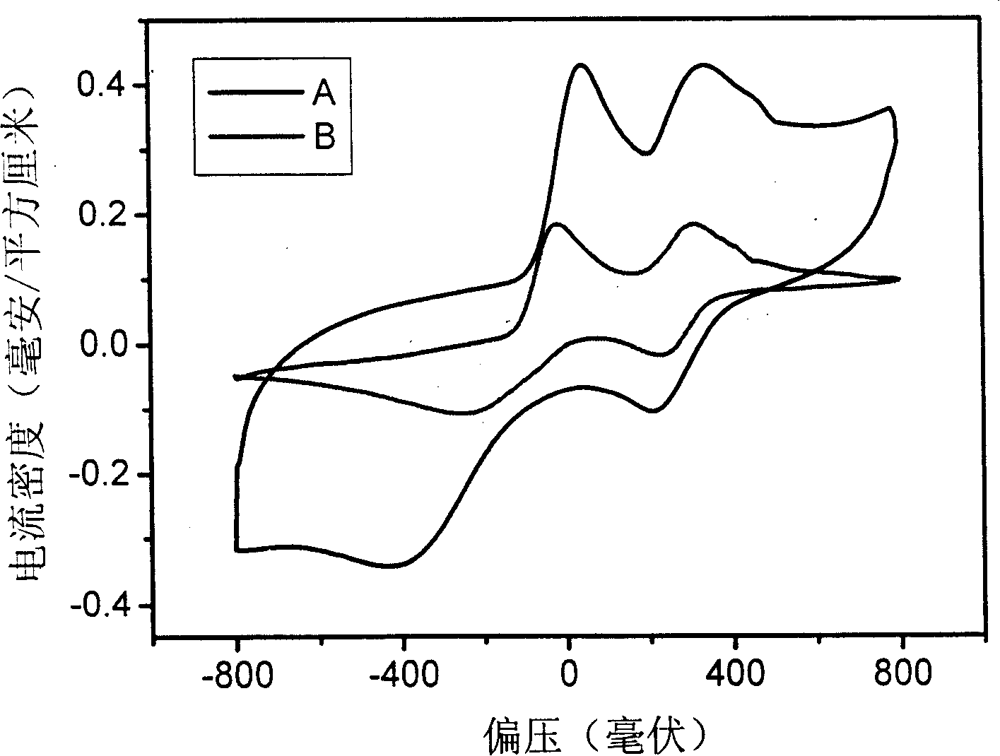 Carbon plasm for electrode of dye sensitization solar battery pair and its making method