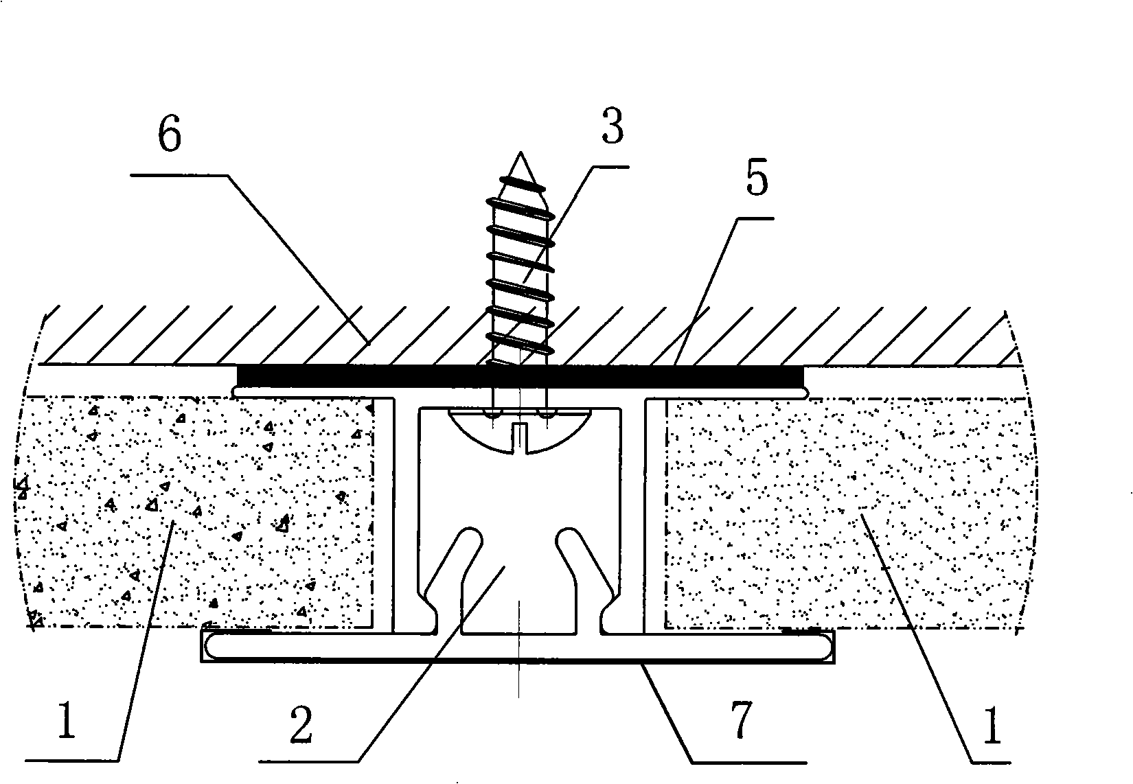 Split joint type plaster slab component and method for mounting in container as decoration