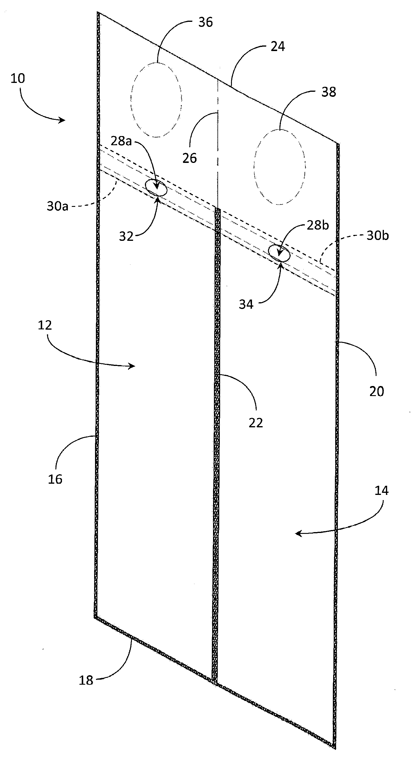 Multi Compartment Trash and Recycling Bag and Method of Manufacturing the Same