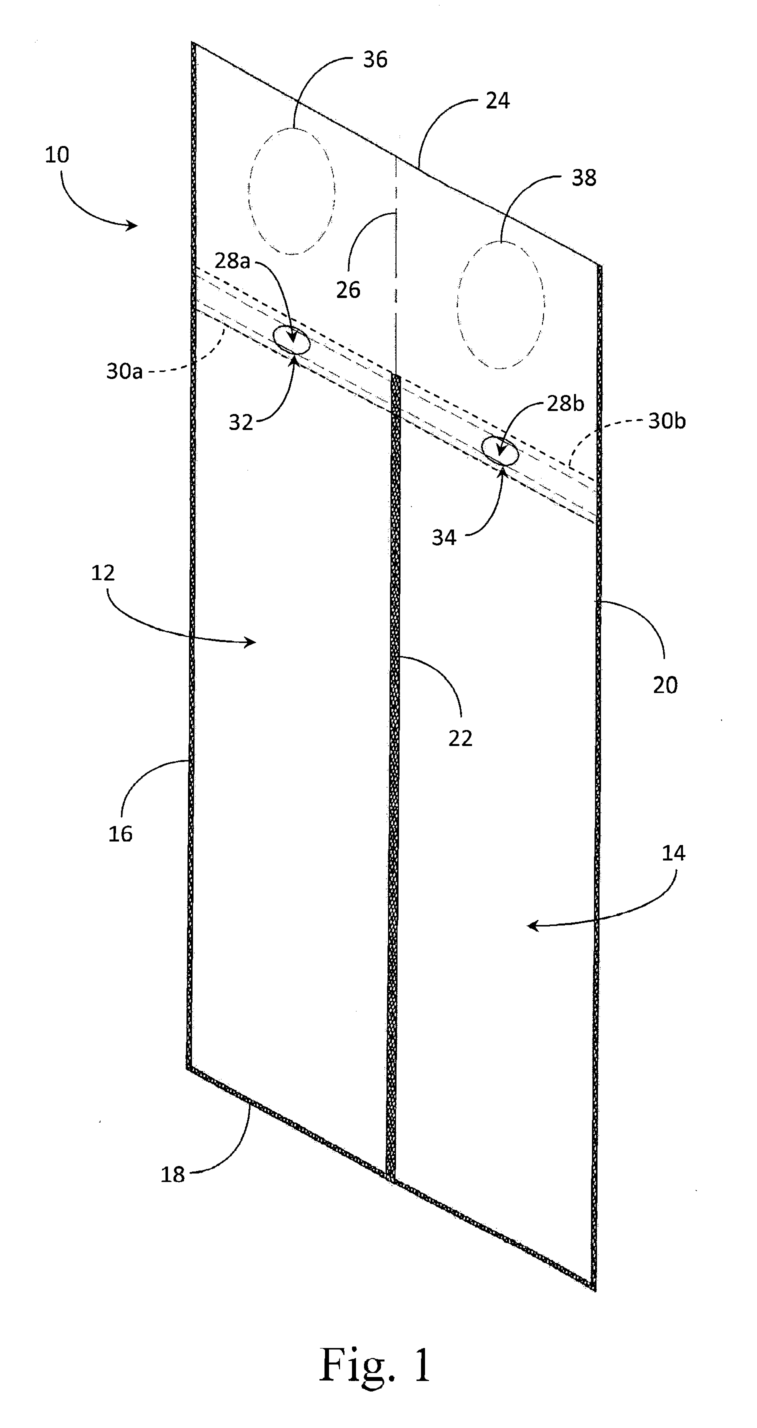 Multi Compartment Trash and Recycling Bag and Method of Manufacturing the Same