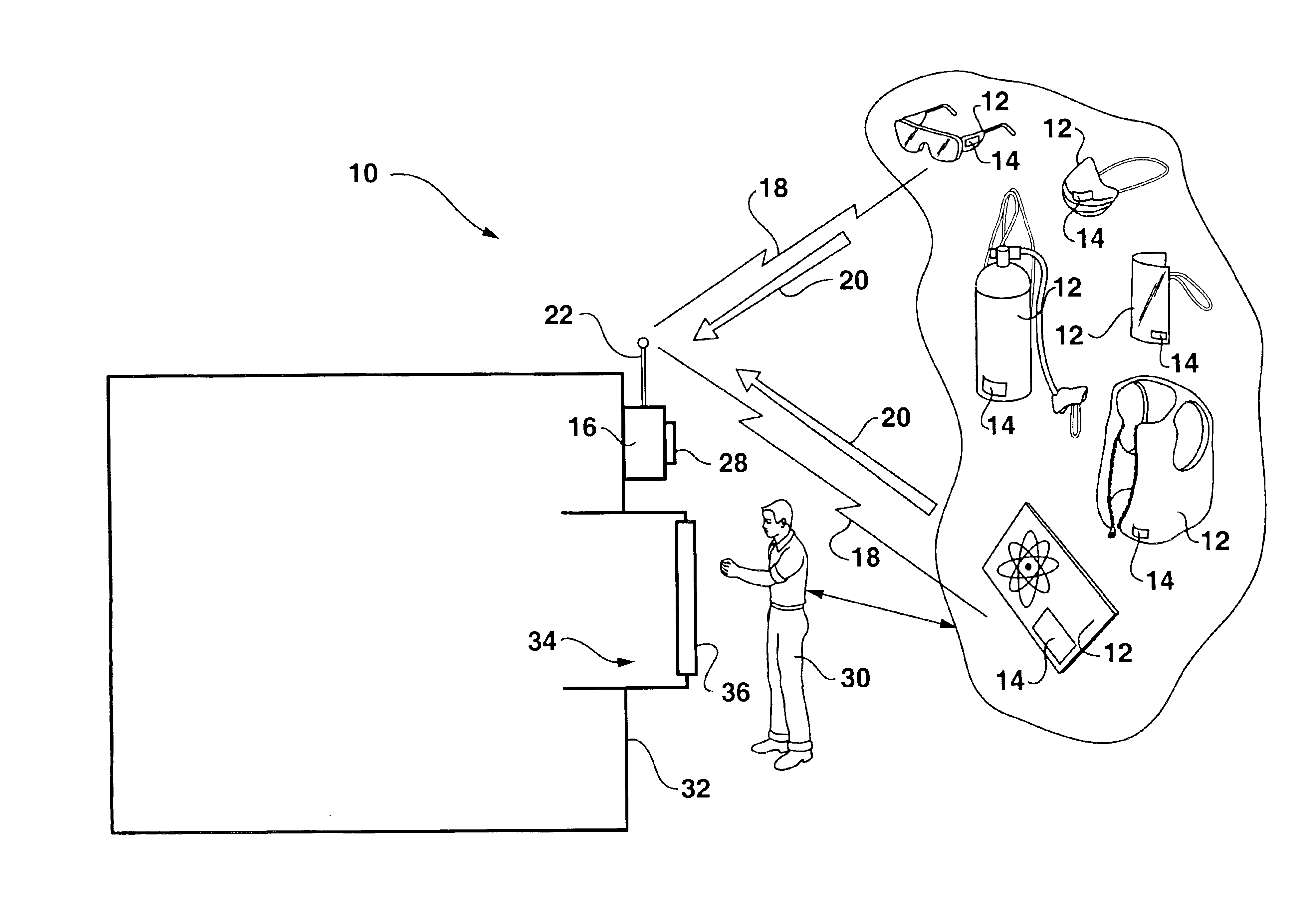 RFID system and method for ensuring personnel safety
