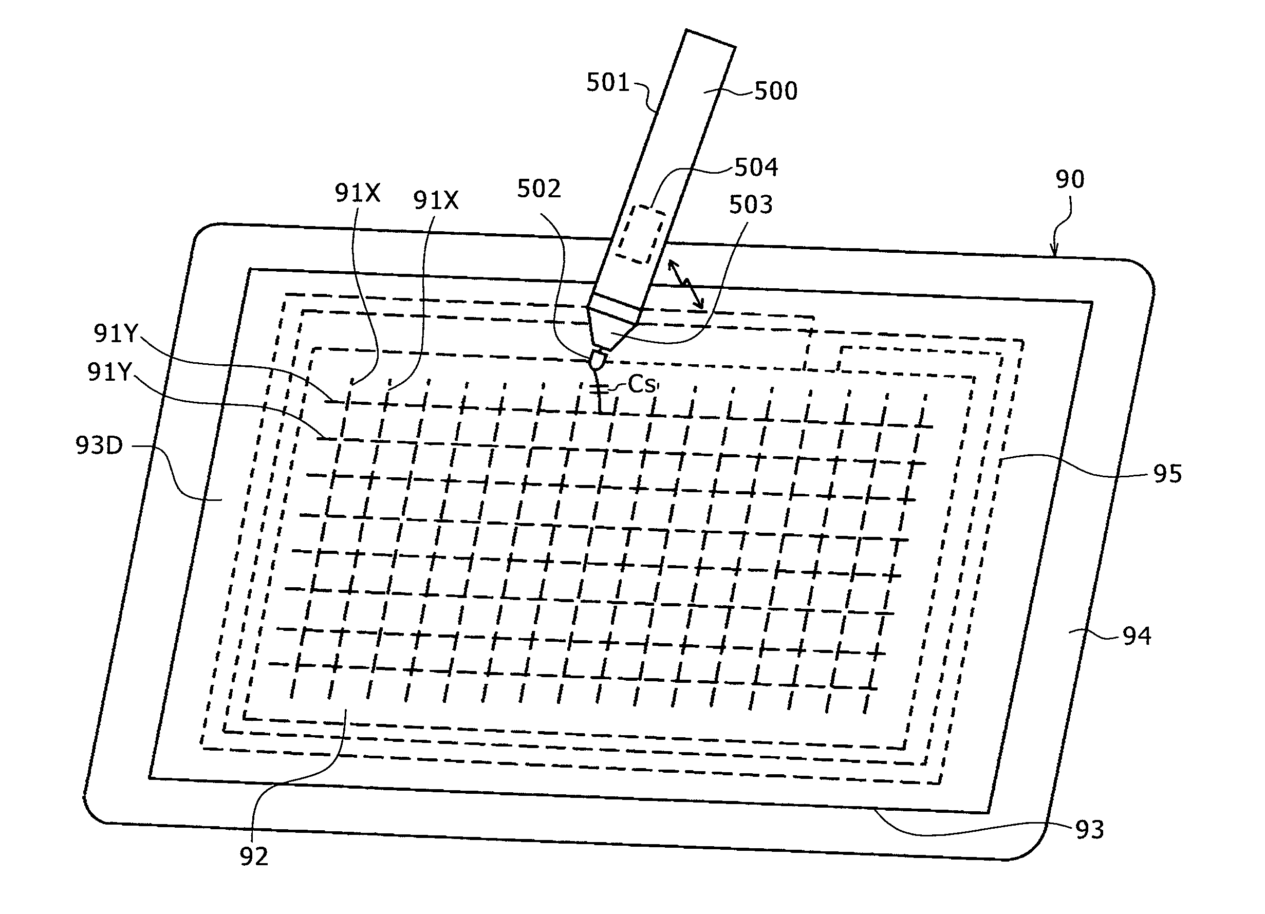 Position detecting device, display appratus, and portable apparatus