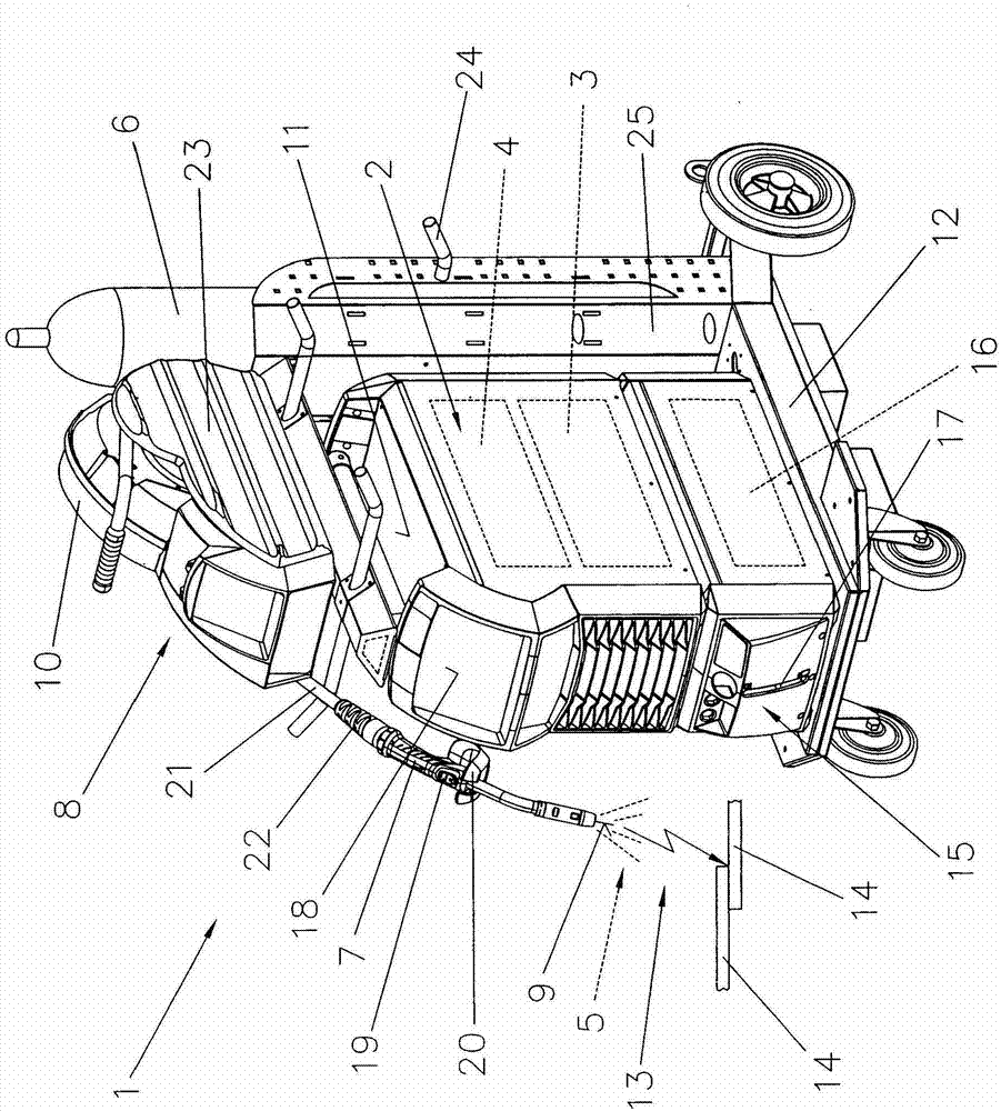 Burner body comprising a securing system and TIG welding torch comprising the burner body