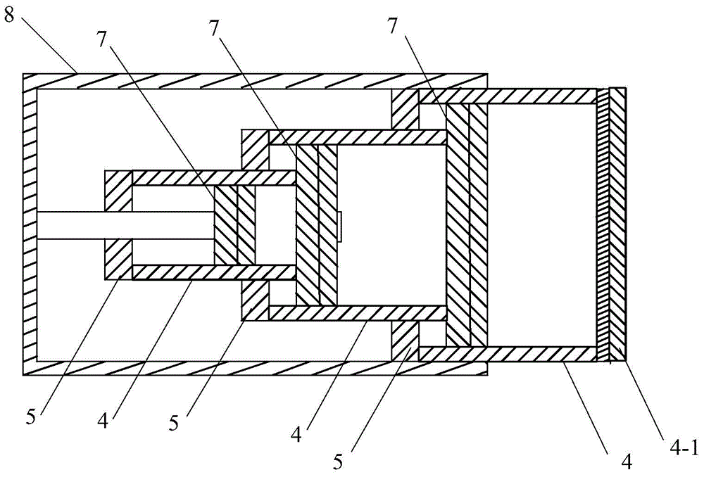 Three-stage buffer with piston movement adjusted by processor according to impact pressure