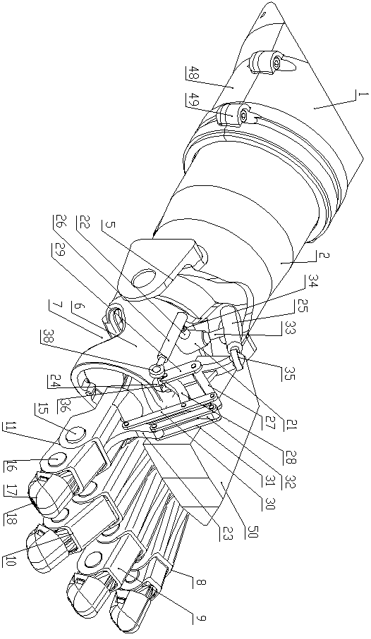 Hand decompression mechanical exoskeleton device