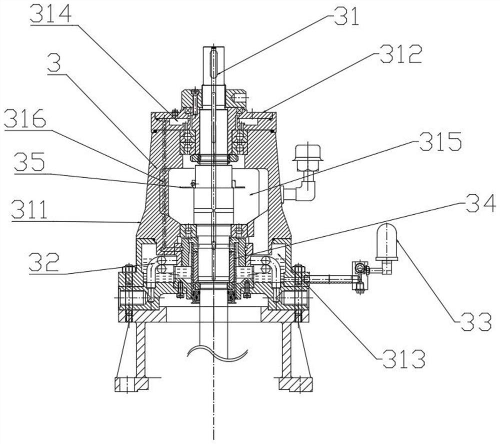 High-temperature and high-pressure vertical pipeline pump