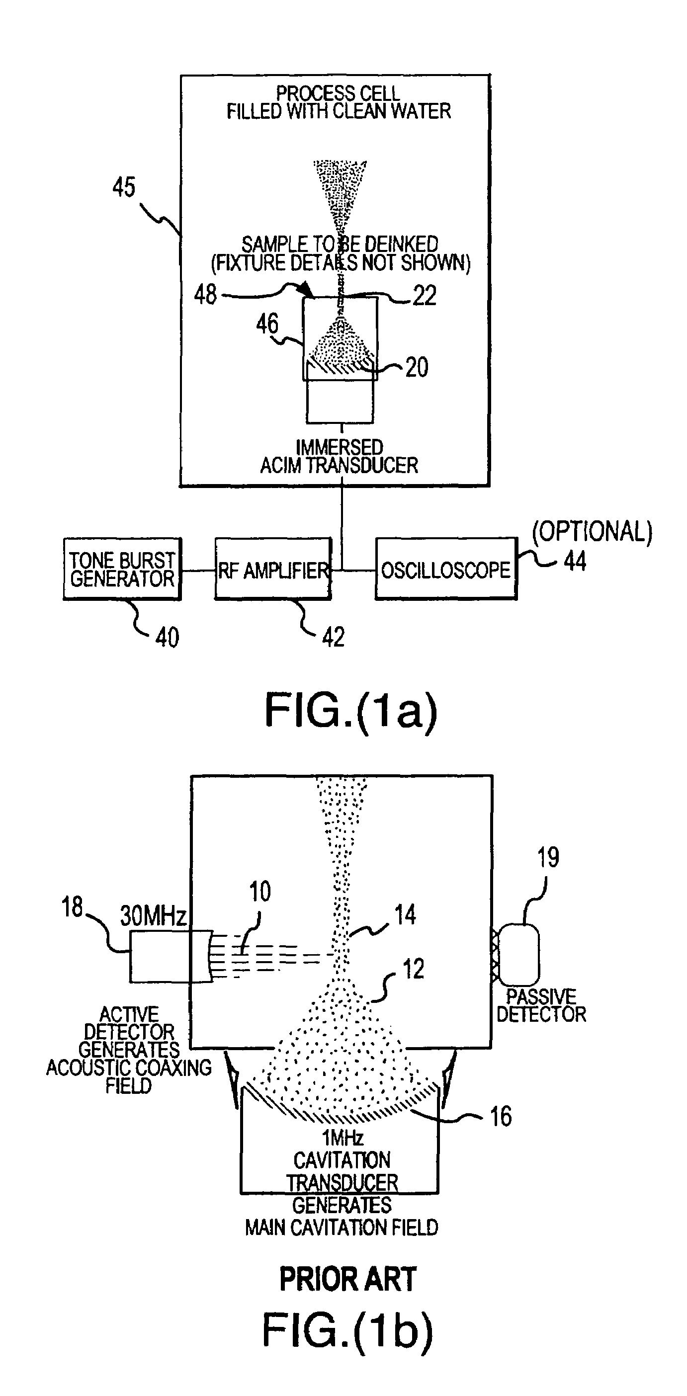 Apparatus to produce acoustic cavitation in a liquid insonification medium