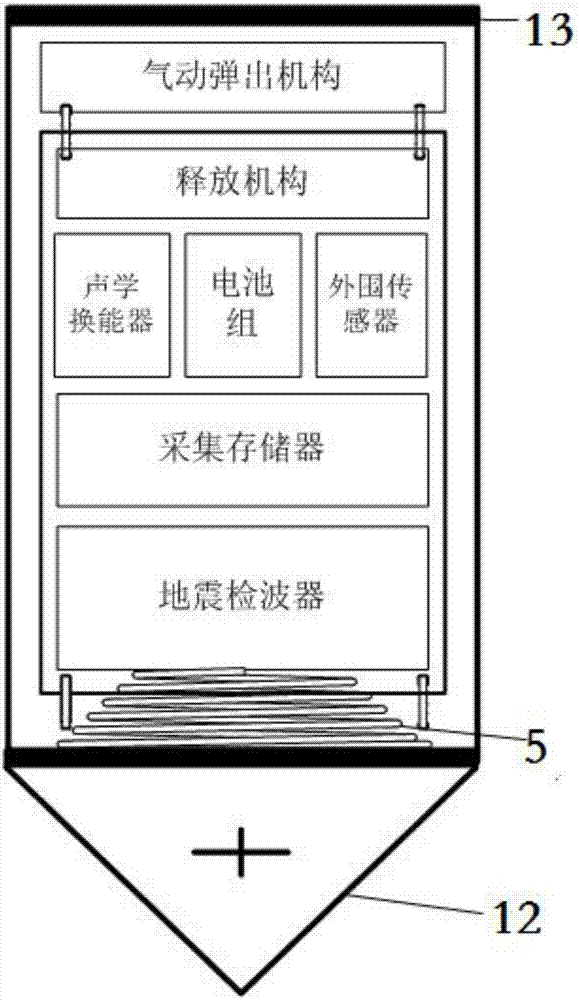 Seabed earthquake detection device and method