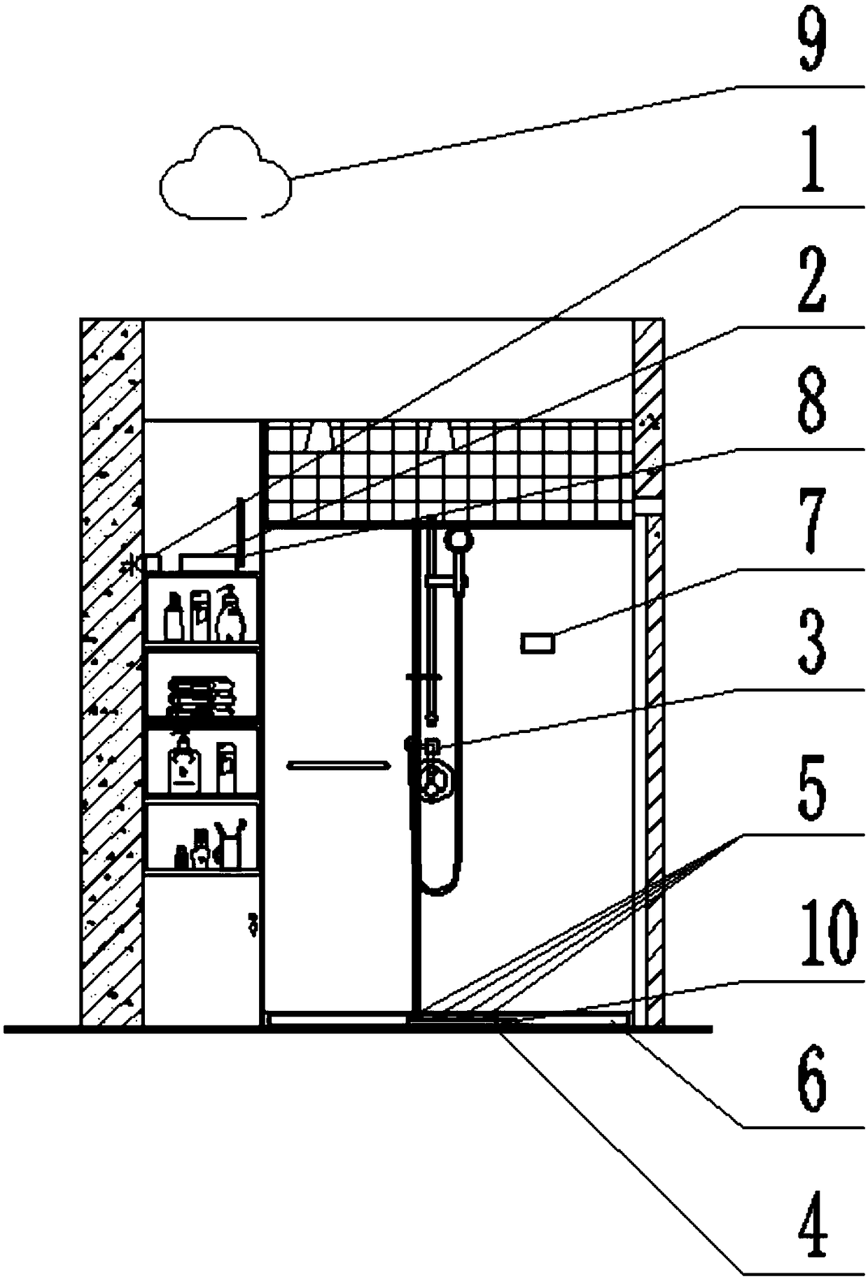 Intelligent shower cubicle