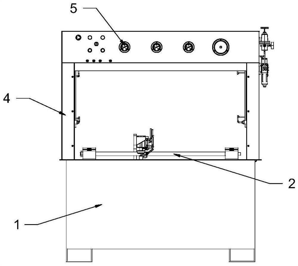 Air storage tank pressure testing machine