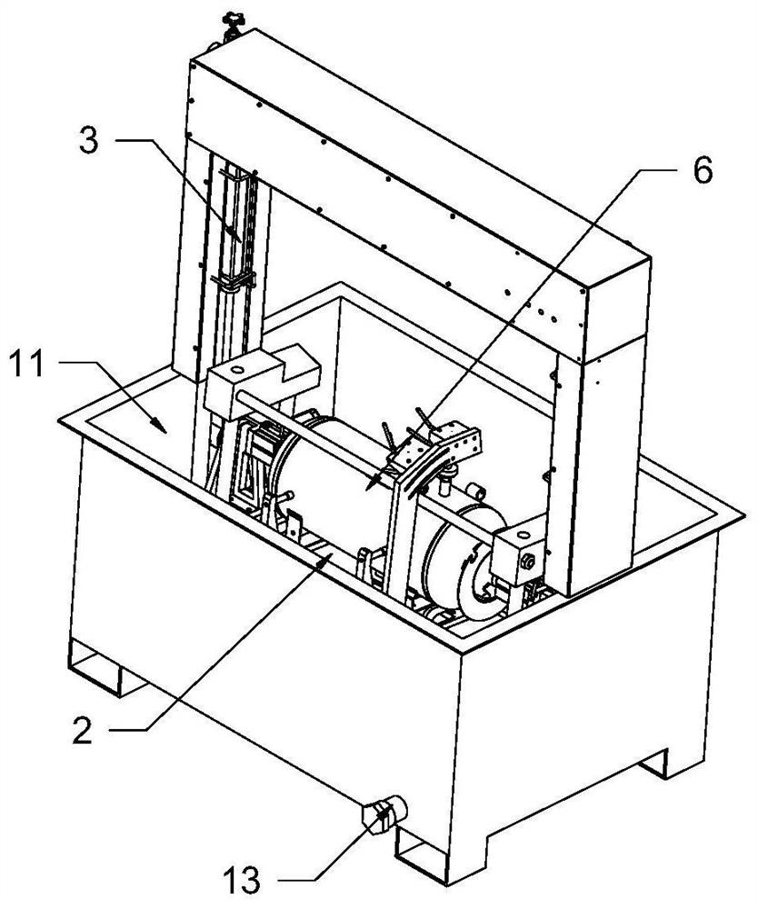 Air storage tank pressure testing machine