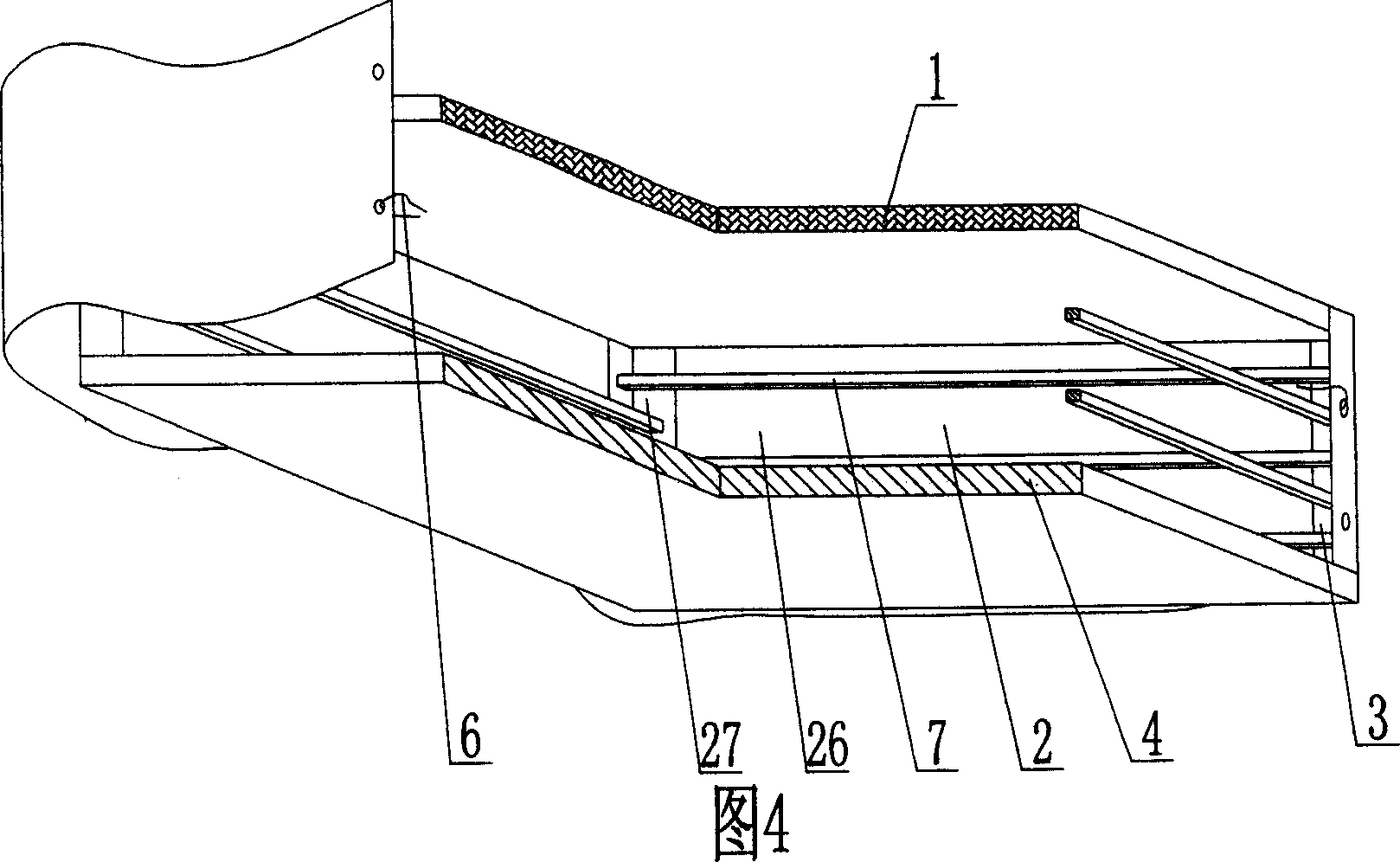 Opening box for concrete structure