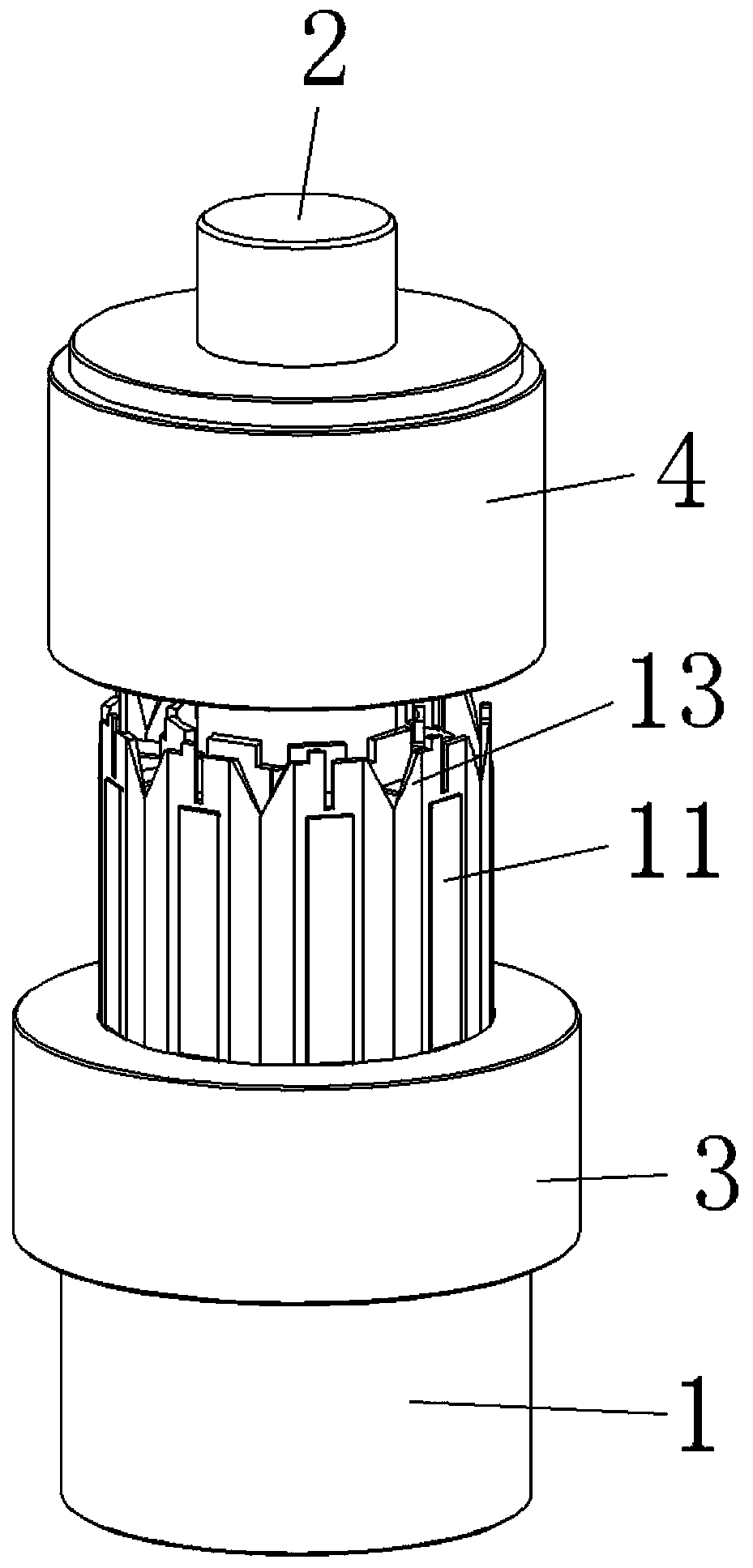 Split type stator forming tool