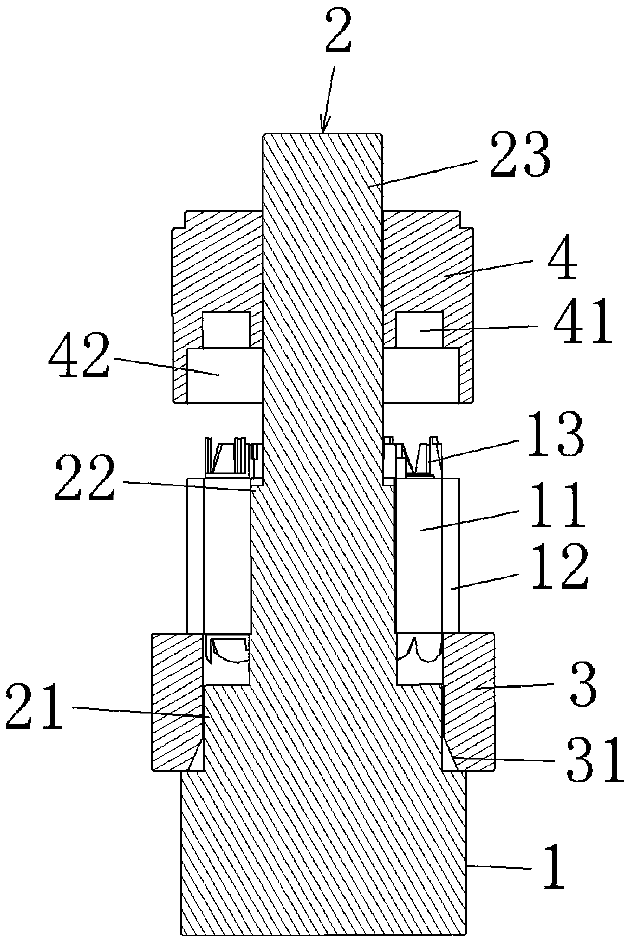 Split type stator forming tool