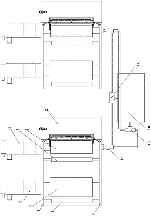 Intermittent rotary printer with cooling units