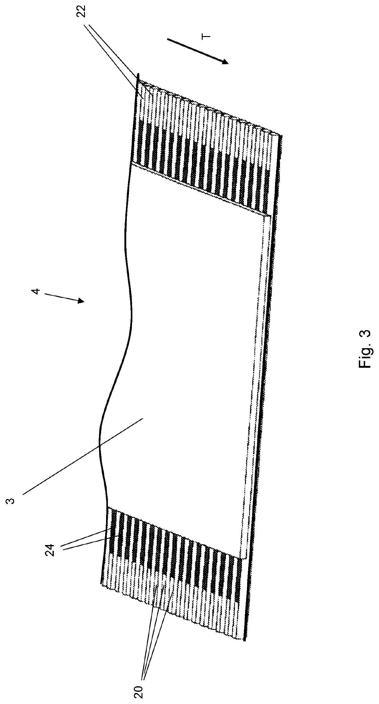 Output conveyor belt of a crosslapper