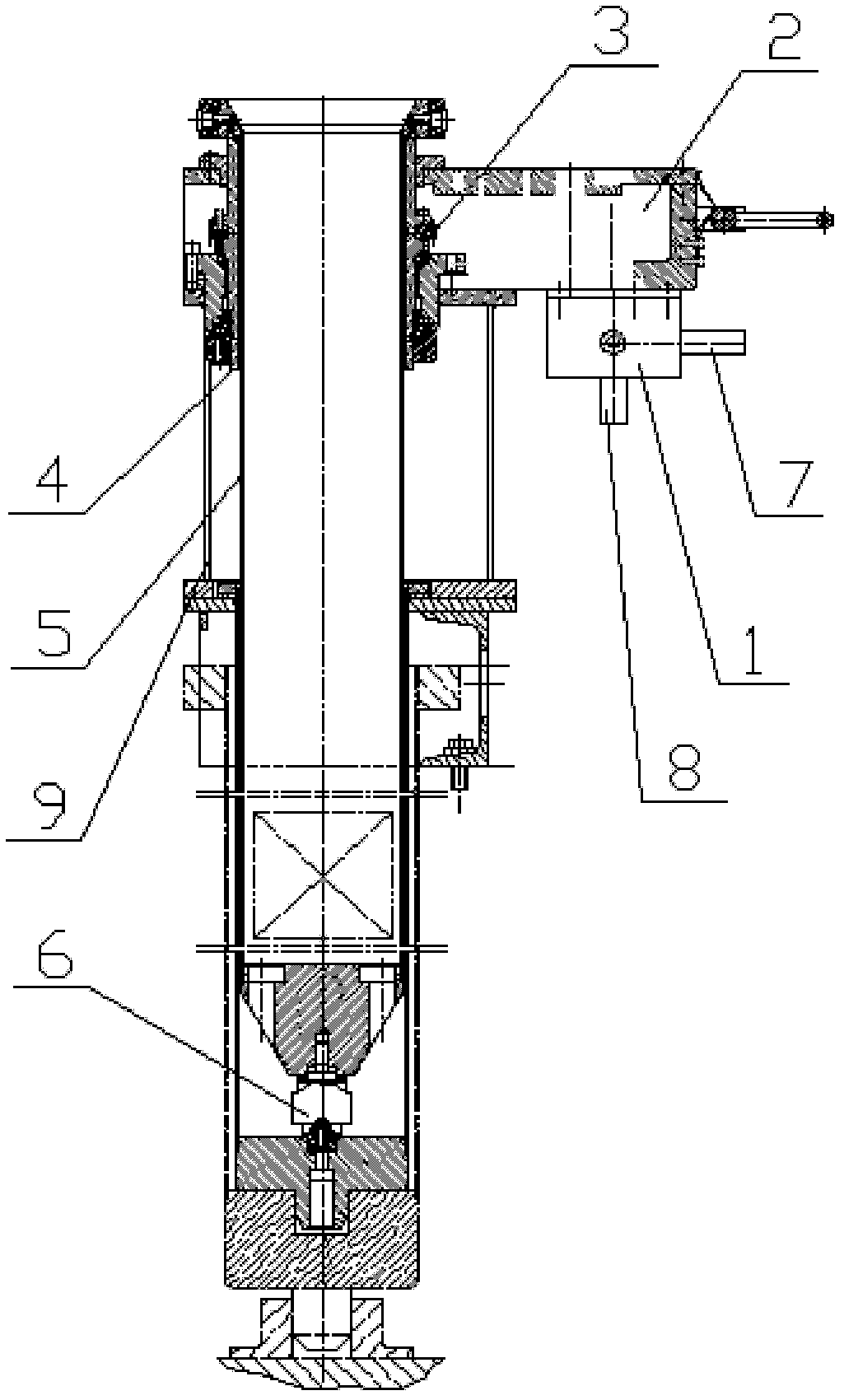 Reactor irradiation hydraulic driving device
