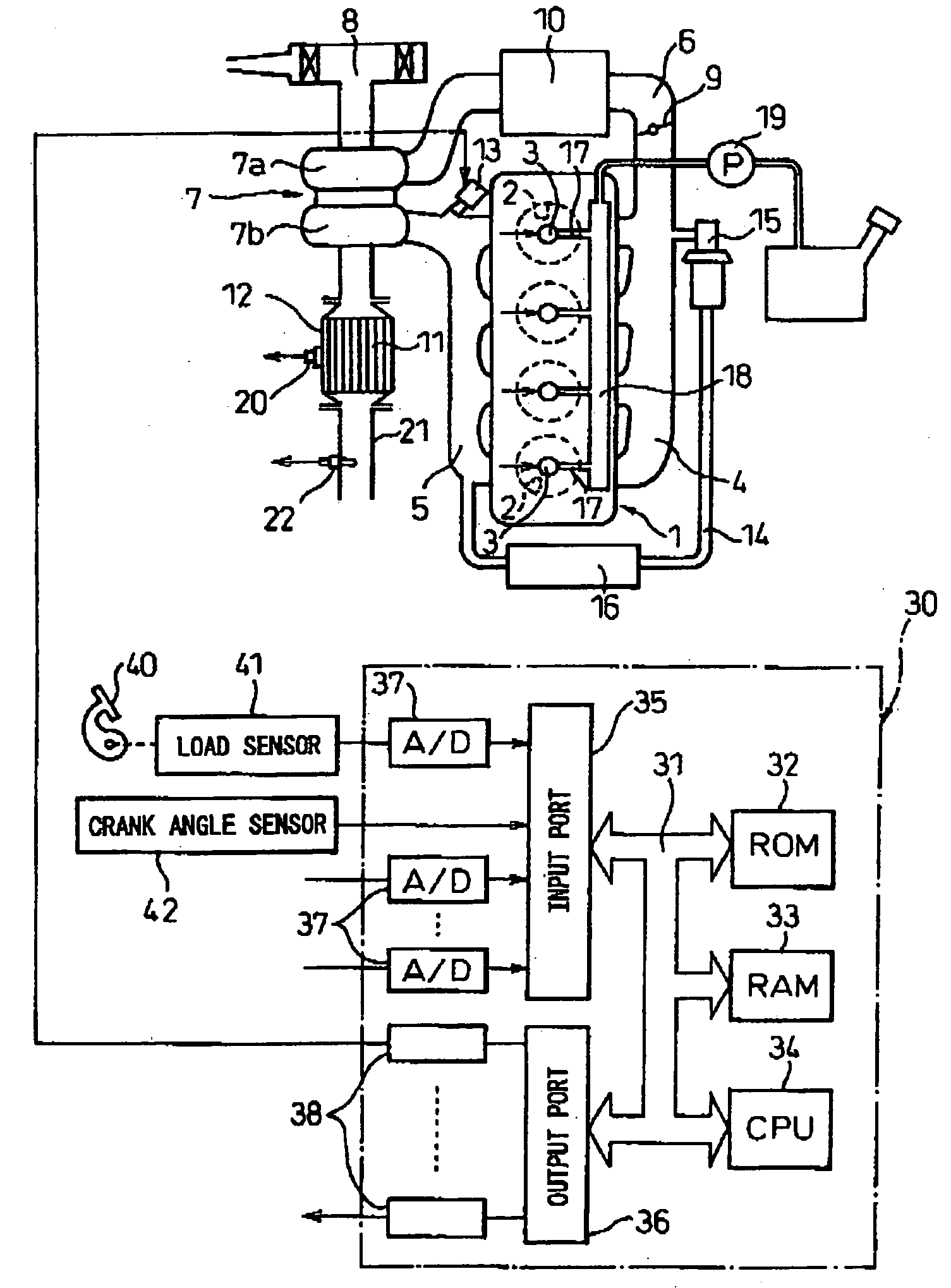 Exhaust gas clarifying device for internal combustion engine