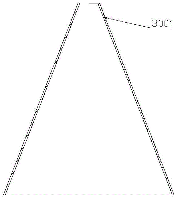 Tailcone forming mould and forming method of tailcone forming mould