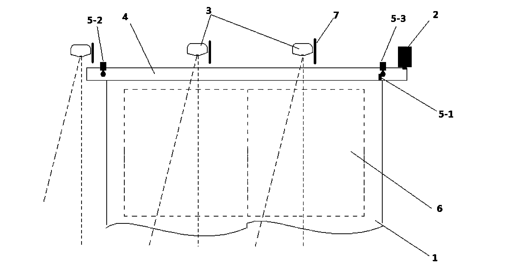 Laser remote-control curtain system