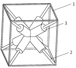 A lattice structure with vibration isolation properties