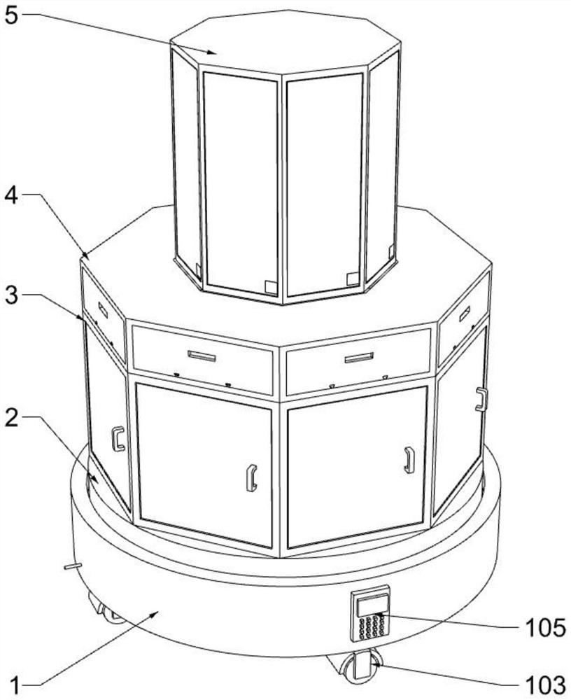 Display stand with storage function