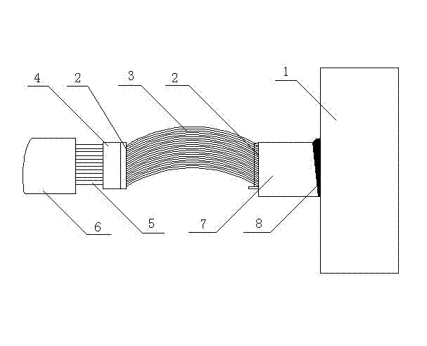 Method for welding cathode flexible bus of aluminum electrolysis cell without series power failure