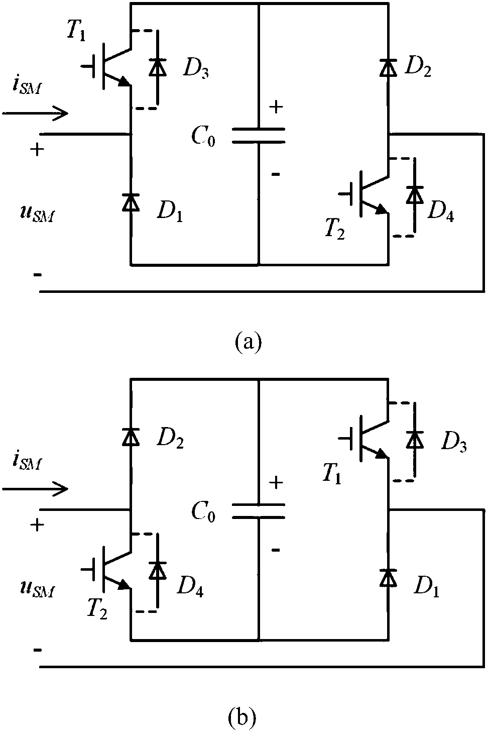 A Modular Multilevel Converter Based on Diagonal Bridge Submodules