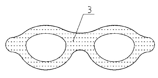 Hydrogel eye protective pad dressing and preparation method thereof