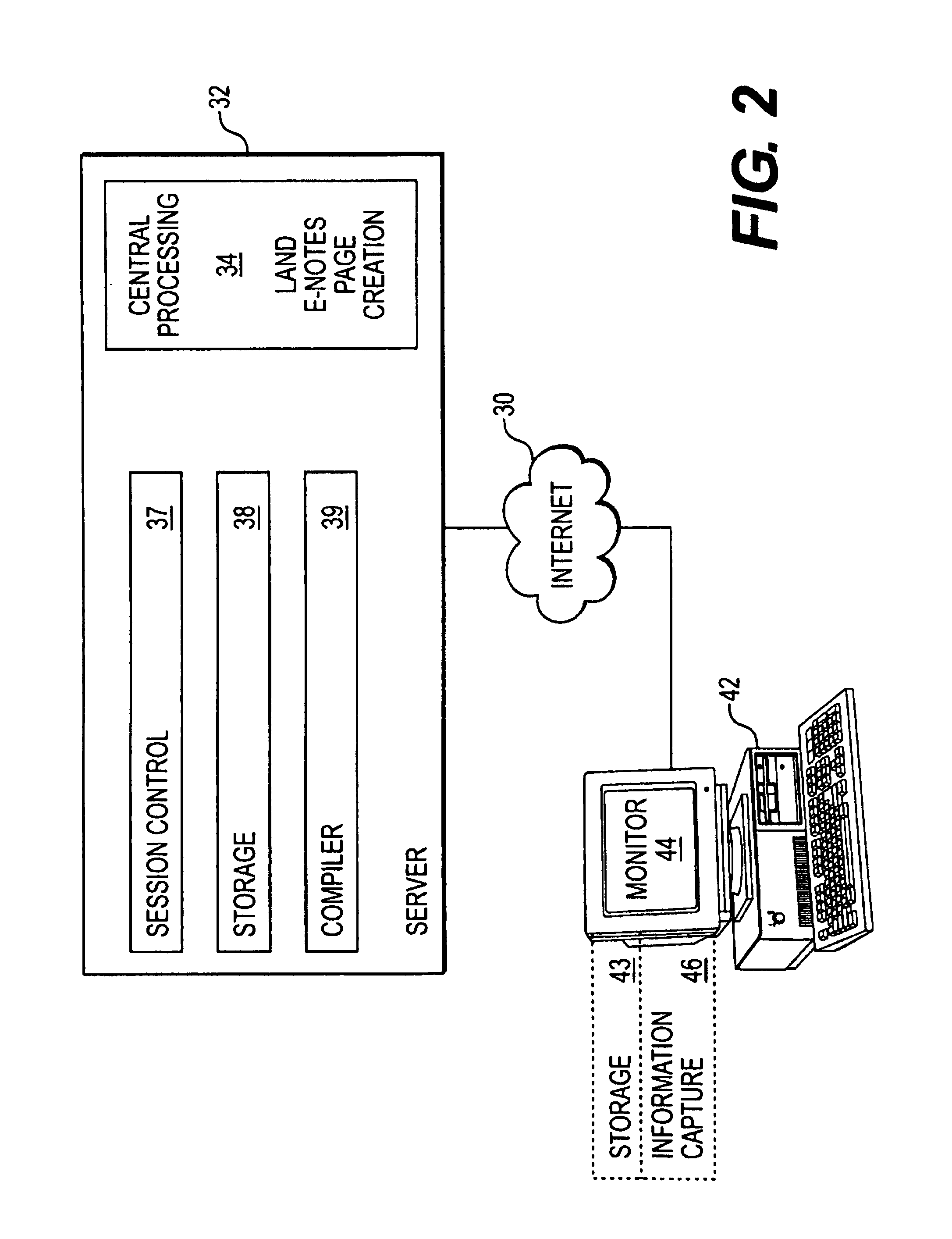 Electronic note taking from network web pages