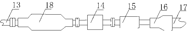 Vortex exhaust system of automobile engine