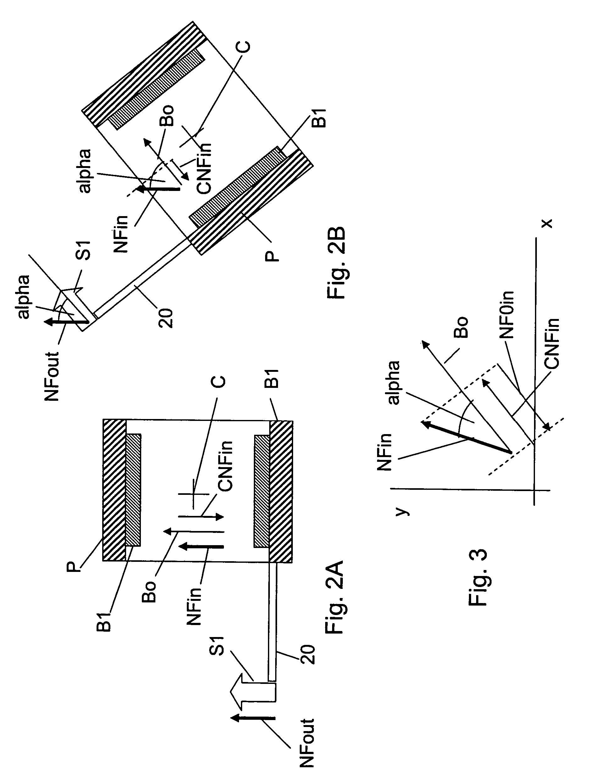 Method and probe for compensating for magnetic noise fields in space volumes, particularly in magnetic resonance imaging apparatus