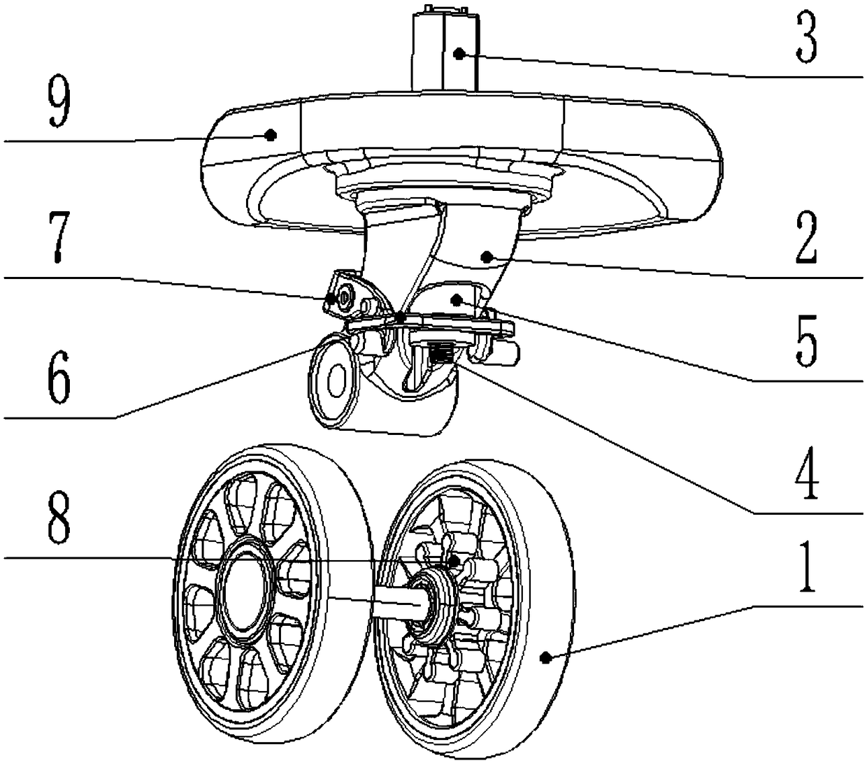 Automatic brake device for luggage