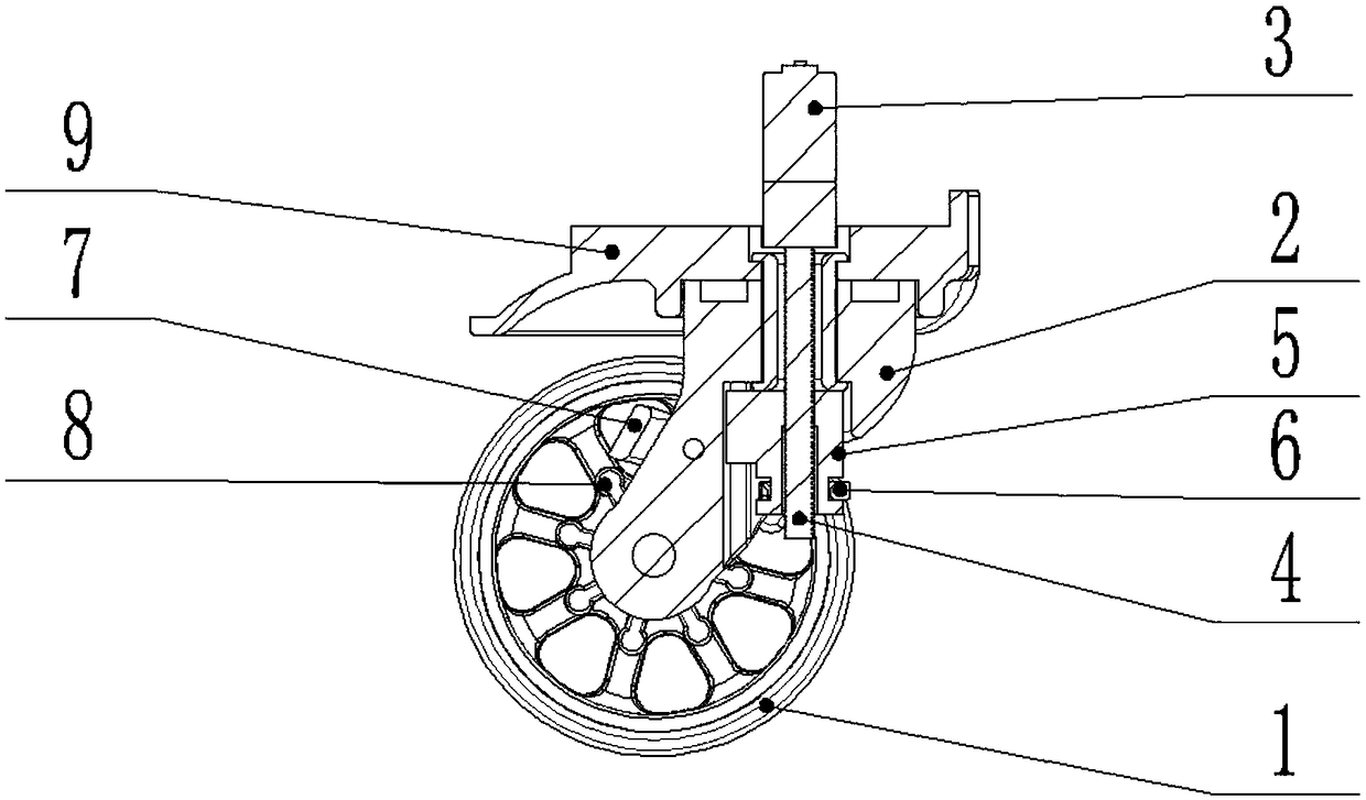 Automatic brake device for luggage