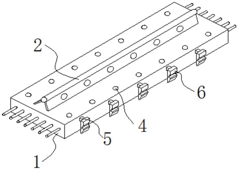 Assembly type perforated steel plate rib laminated slab