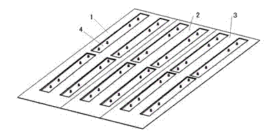 Embedded-sleeve-type integral molding mould for ballastless turnout slabs