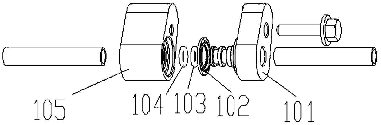 R744 air conditioner pipeline sealing structure