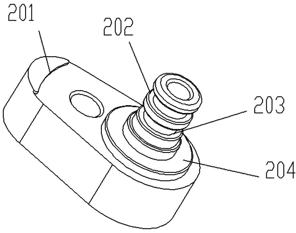 R744 air conditioner pipeline sealing structure