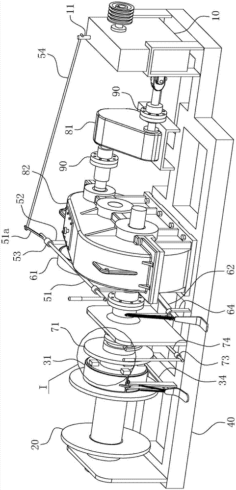 Multi-station ship service winch with single-side centralization operating function