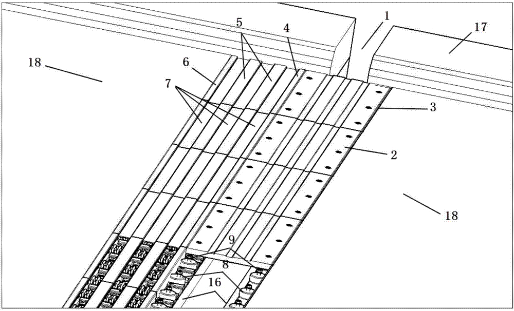 Series decentralized deflection expansion joint