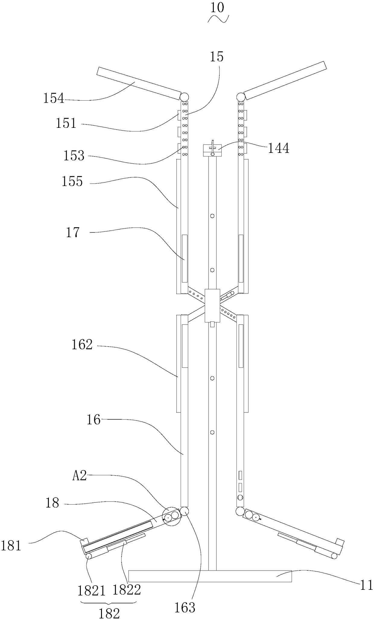 Working table lamp for two persons