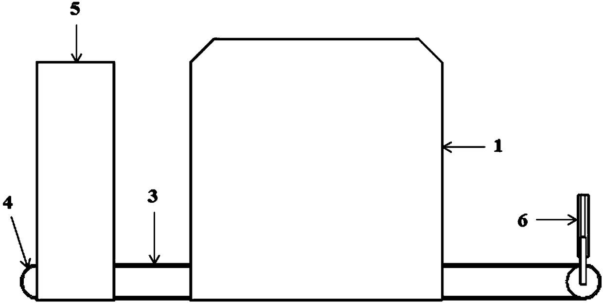 Baffle gate with object passage